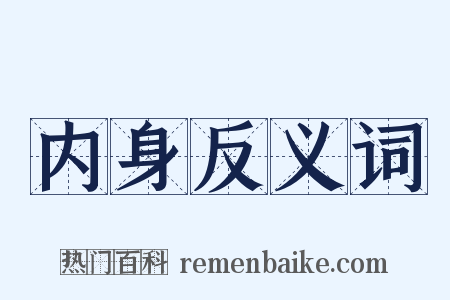内身反义词是什么意思的图片